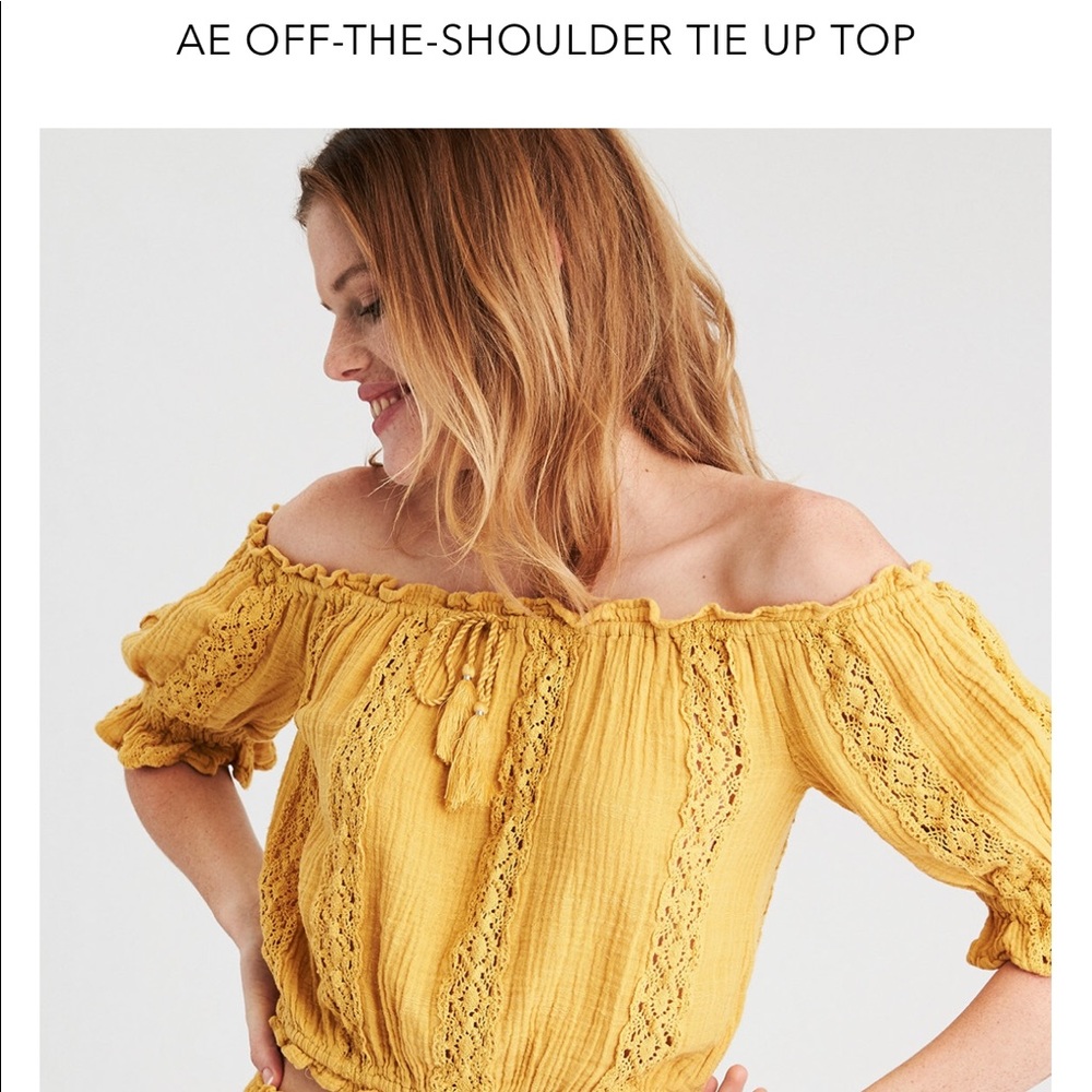 Sunny off the shoulder boho top